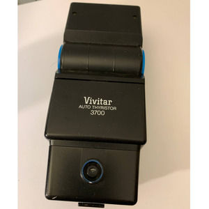 VIVITAR 3700 Zoom Thyristor shoe mount universal electronic flash tilt UNTESTED